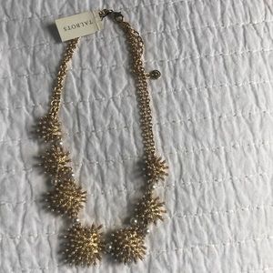 Gold statement necklace